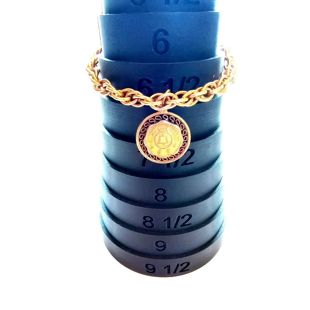 12K gold filled Northwestern Bell bracelet telephone company award medallion